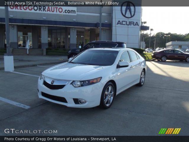 2012 Acura TSX Technology Sedan in Bellanova White Pearl