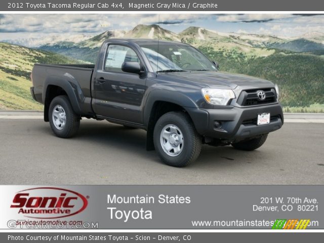 2012 Toyota Tacoma Regular Cab 4x4 in Magnetic Gray Mica