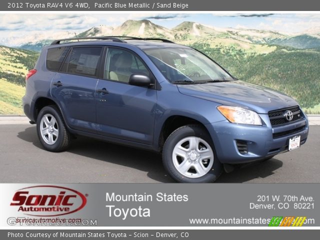 2012 Toyota RAV4 V6 4WD in Pacific Blue Metallic