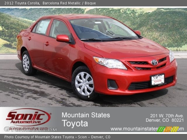 2012 Toyota Corolla  in Barcelona Red Metallic