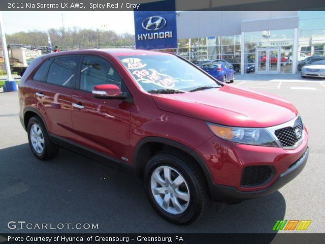 2011 Kia Sorento LX AWD in Spicy Red