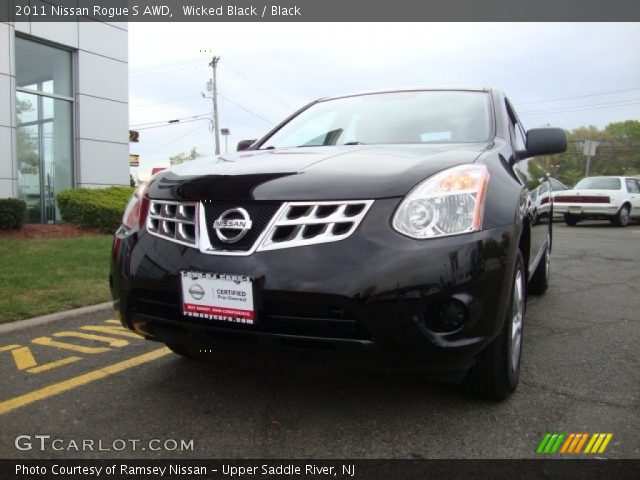 2011 Nissan Rogue S AWD in Wicked Black