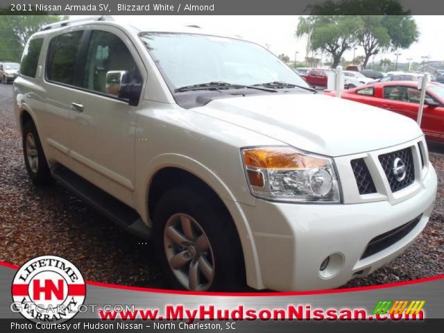 2011 Nissan Armada SV in Blizzard White