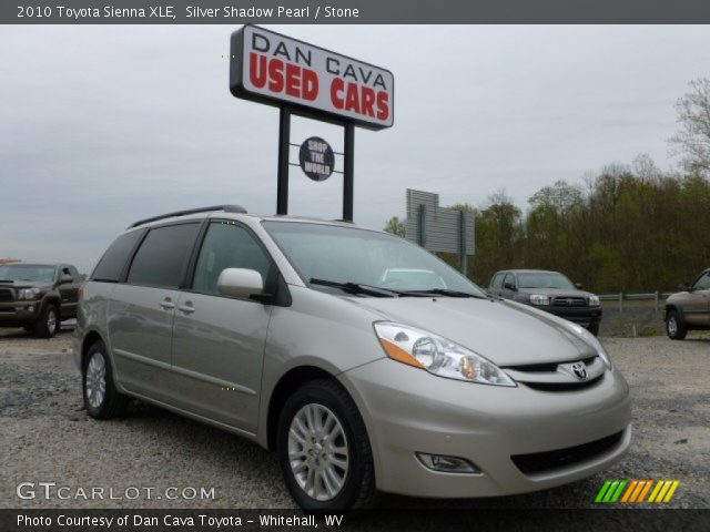 2010 Toyota Sienna XLE in Silver Shadow Pearl