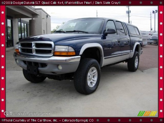 2001 Dodge Dakota SLT Quad Cab 4x4 in Patriot Blue Pearl