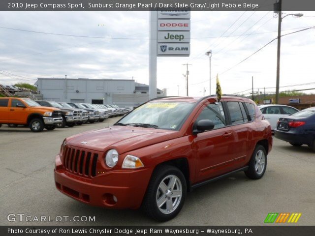 2010 Jeep Compass Sport in Sunburst Orange Pearl