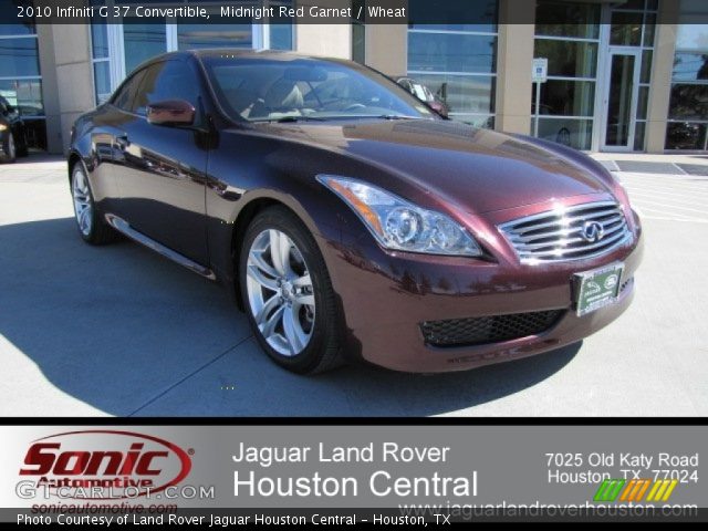2010 Infiniti G 37 Convertible in Midnight Red Garnet