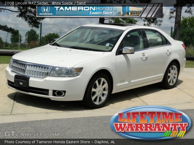 2008 Lincoln MKZ Sedan in White Suede