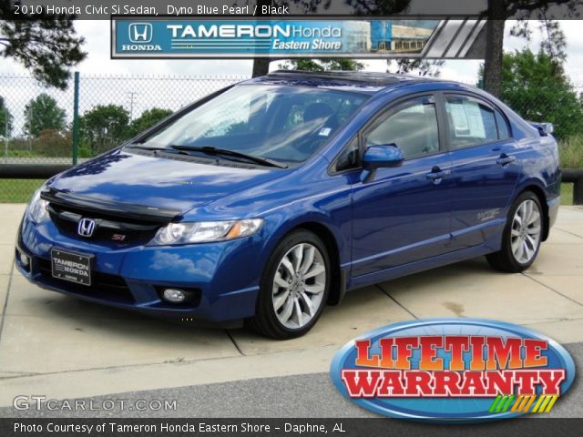 2010 Honda Civic Si Sedan in Dyno Blue Pearl
