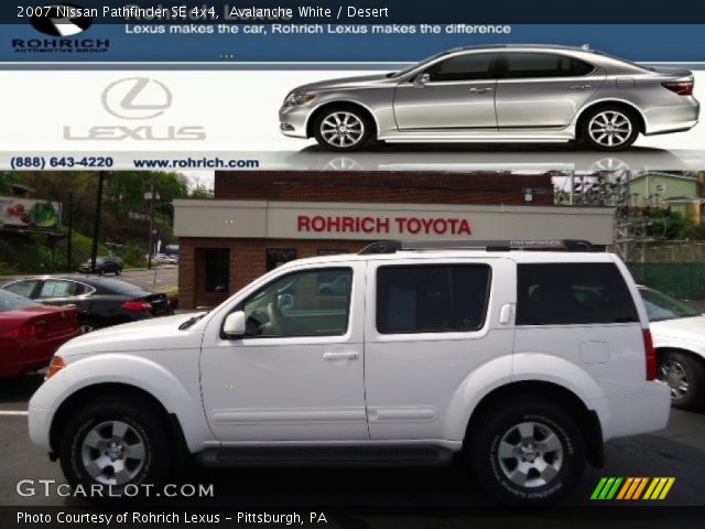 2007 Nissan Pathfinder SE 4x4 in Avalanche White