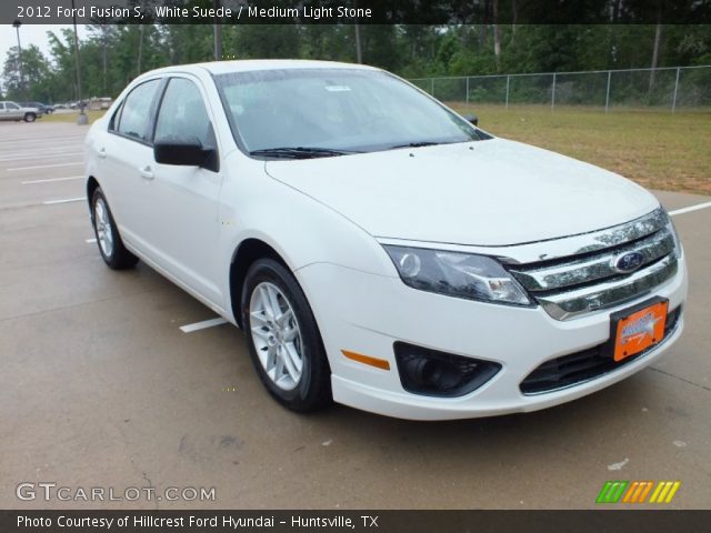 2012 Ford Fusion S in White Suede