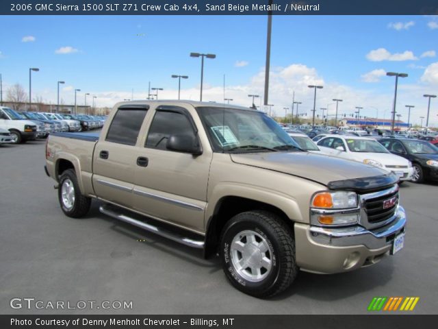 2006 GMC Sierra 1500 SLT Z71 Crew Cab 4x4 in Sand Beige Metallic