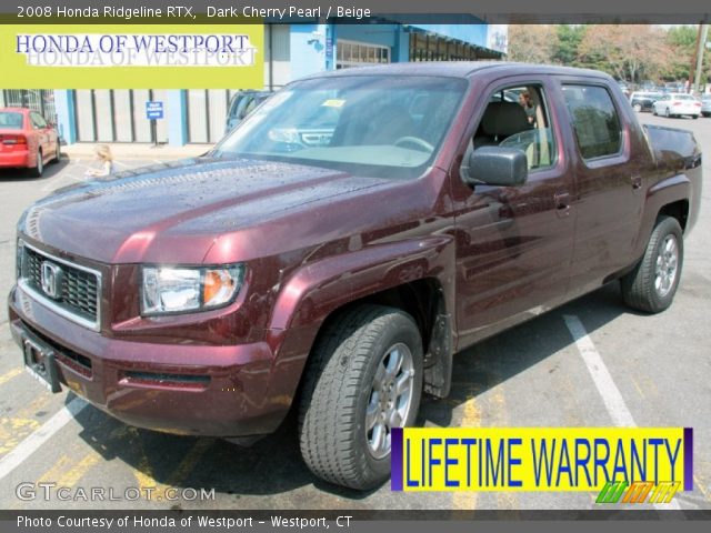 2008 Honda Ridgeline RTX in Dark Cherry Pearl