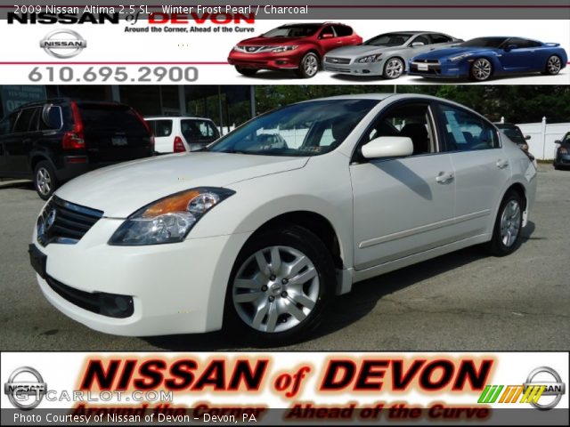 2009 Nissan Altima 2.5 SL in Winter Frost Pearl