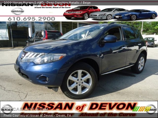 2009 Nissan Murano S AWD in Deep Sapphire Metallic