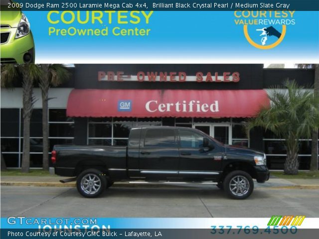 2009 Dodge Ram 2500 Laramie Mega Cab 4x4 in Brilliant Black Crystal Pearl