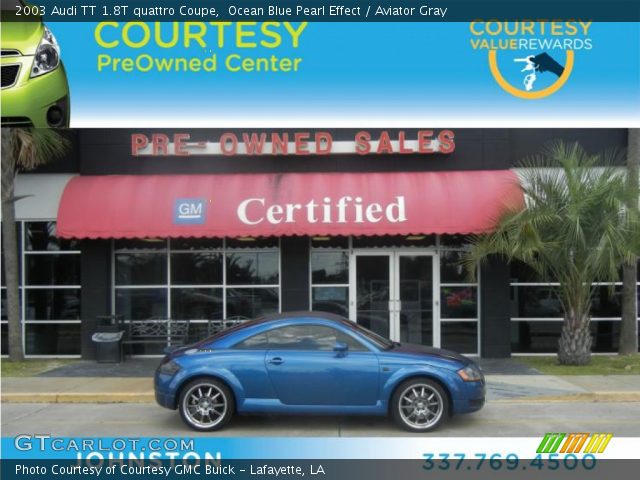 2003 Audi TT 1.8T quattro Coupe in Ocean Blue Pearl Effect