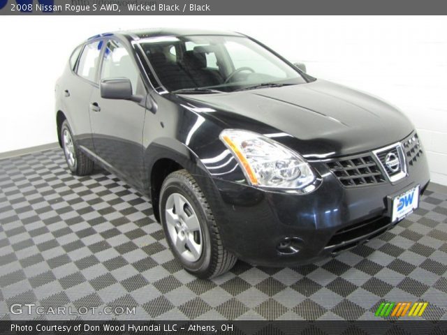 2008 Nissan Rogue S AWD in Wicked Black