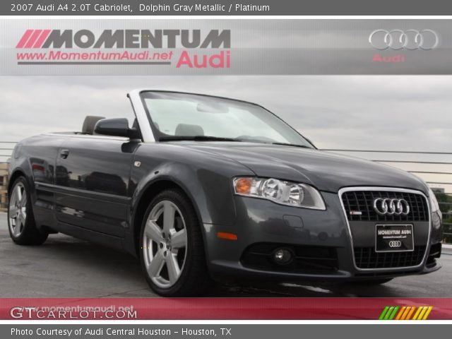 2007 Audi A4 2.0T Cabriolet in Dolphin Gray Metallic