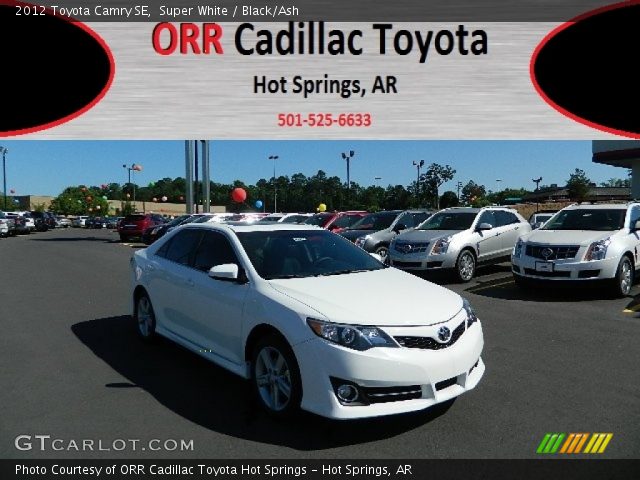 2012 Toyota Camry SE in Super White