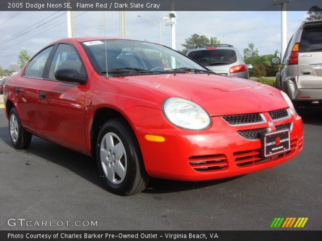 2005 Dodge Neon SE in Flame Red