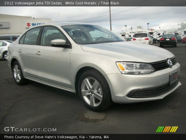 2012 Volkswagen Jetta TDI Sedan in White Gold Metallic
