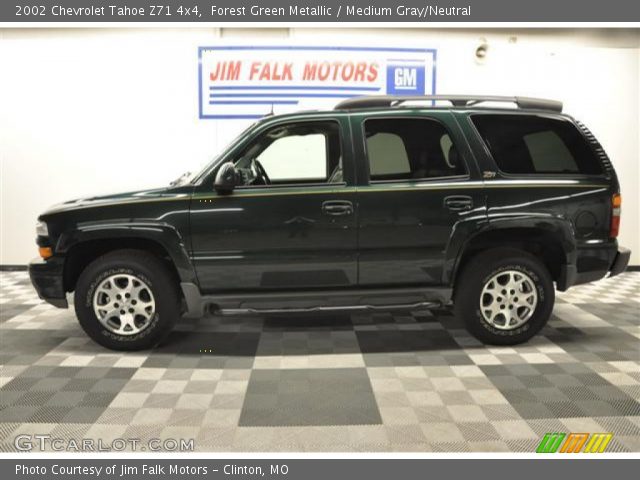 2002 Chevrolet Tahoe Z71 4x4 in Forest Green Metallic
