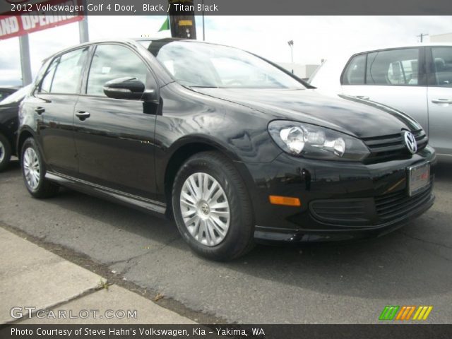 2012 Volkswagen Golf 4 Door in Black