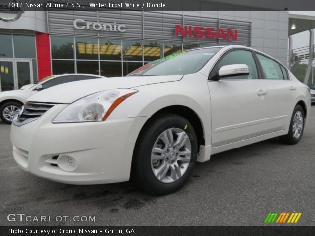 2012 Nissan Altima 2.5 SL in Winter Frost White