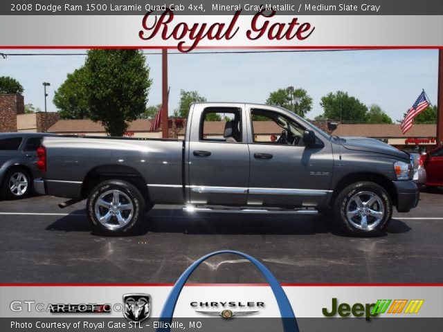 2008 Dodge Ram 1500 Laramie Quad Cab 4x4 in Mineral Gray Metallic