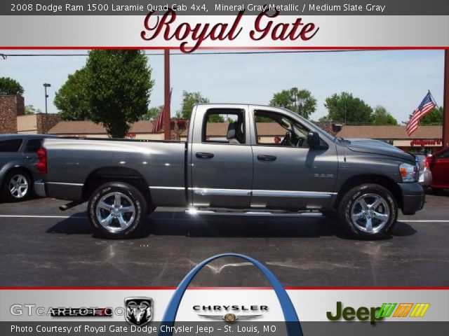 2008 Dodge Ram 1500 Laramie Quad Cab 4x4 in Mineral Gray Metallic