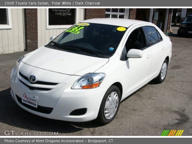 2008 Toyota Yaris Sedan in Polar White