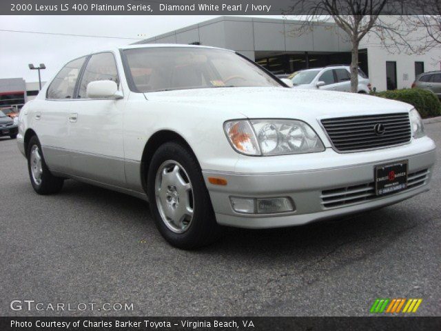 2000 Lexus LS 400 Platinum Series in Diamond White Pearl