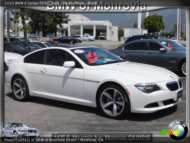 2010 BMW 6 Series 650i Coupe in Alpine White