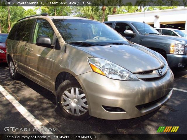 2006 Toyota Sienna LE in Desert Sand Mica