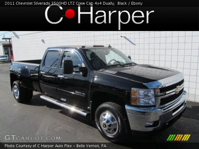 2011 Chevrolet Silverado 3500HD LTZ Crew Cab 4x4 Dually in Black