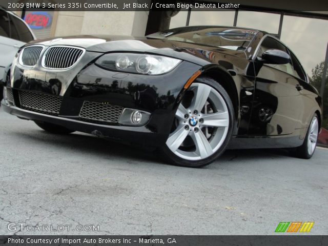 2009 BMW 3 Series 335i Convertible in Jet Black