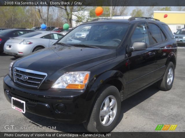 2008 Kia Sorento LX 4x4 in Ebony Black