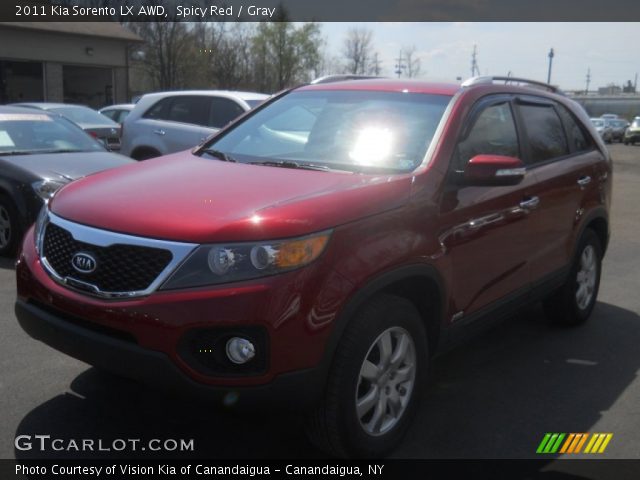 2011 Kia Sorento LX AWD in Spicy Red