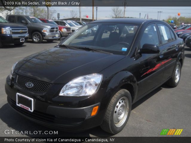 2009 Kia Rio Sedan in Midnight Black