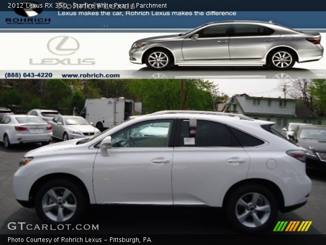 2012 Lexus RX 350 in Starfire White Pearl