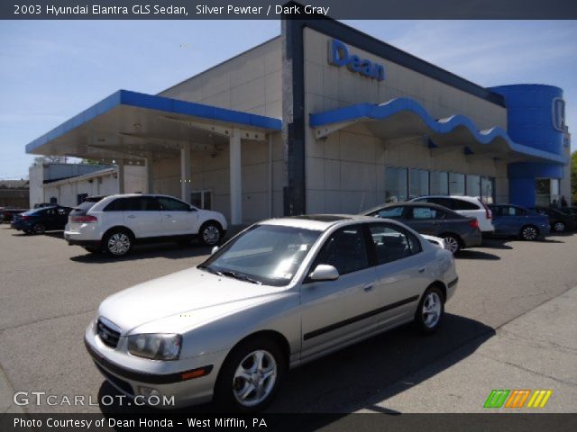 2003 Hyundai Elantra GLS Sedan in Silver Pewter