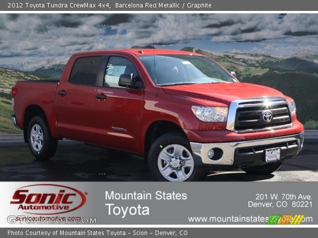 2012 Toyota Tundra CrewMax 4x4 in Barcelona Red Metallic
