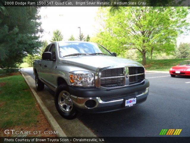 2008 Dodge Ram 1500 SXT Quad Cab in Bright Silver Metallic