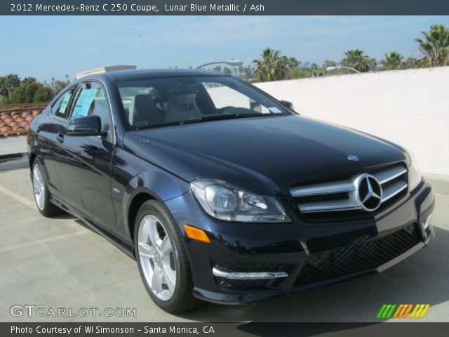2012 Mercedes-Benz C 250 Coupe in Lunar Blue Metallic