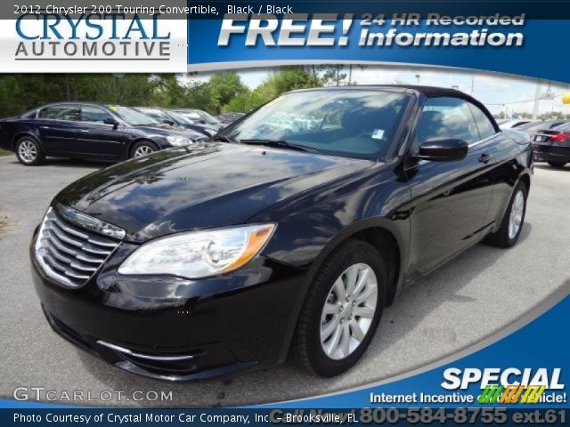 2012 Chrysler 200 Touring Convertible in Black