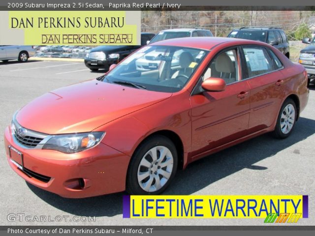 2009 Subaru Impreza 2.5i Sedan in Paprika Red Pearl