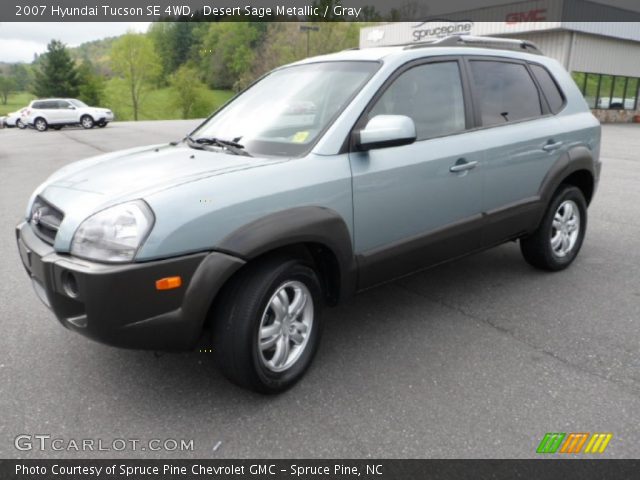 2007 Hyundai Tucson SE 4WD in Desert Sage Metallic