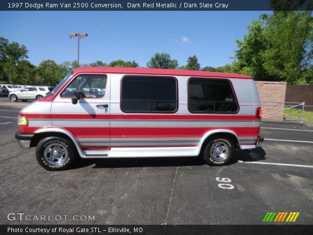 1997 Dodge Ram Van 2500 Conversion in Dark Red Metallic