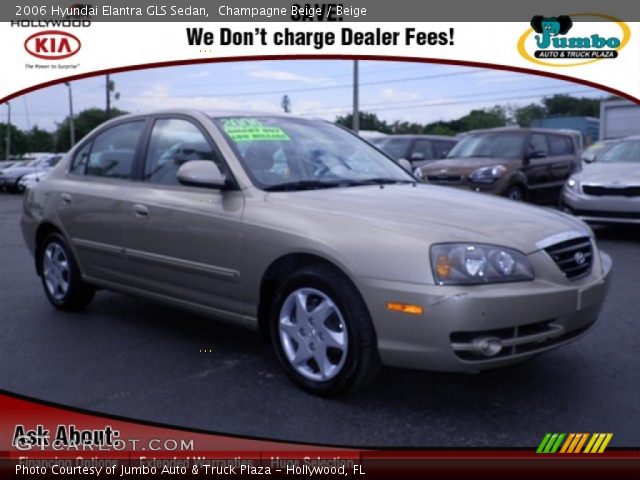 2006 Hyundai Elantra GLS Sedan in Champagne Beige